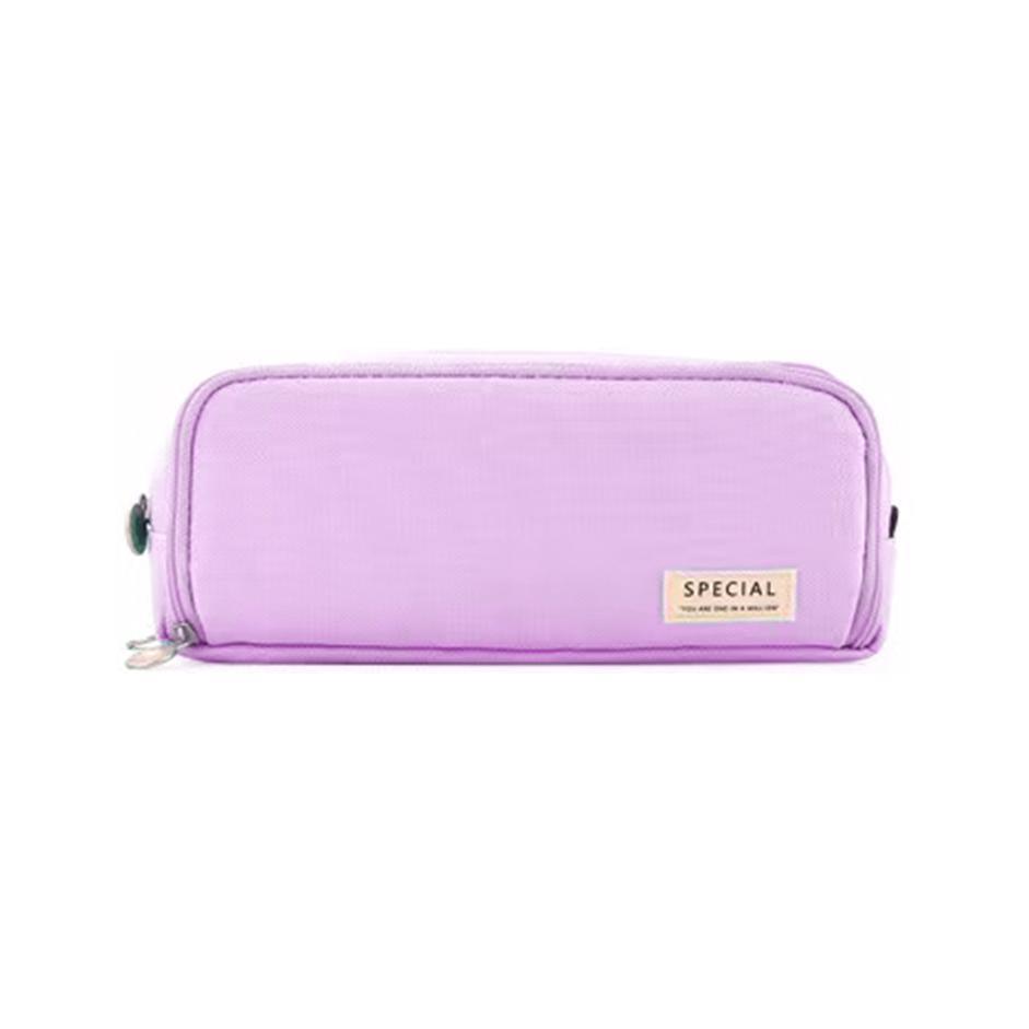 Zipper Pencil Case Large Capacity Storage Bag School Stationery Makeup Organizer - Dot