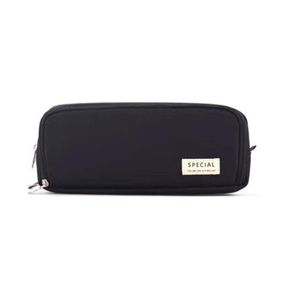 Zipper Pencil Case Large Capacity Storage Bag School Stationery Makeup Organizer - Green
