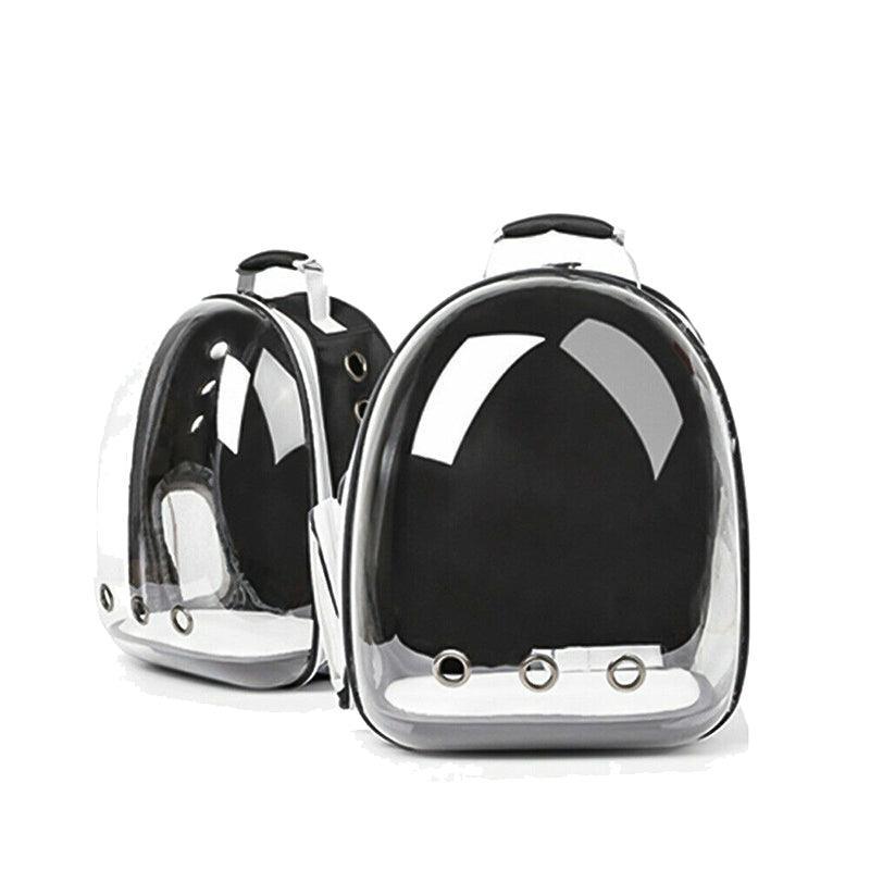 Pet Outdoor Carrier Backpack Cat Dog Puppy Travel Space Capsule Shoulder Bag - Pink