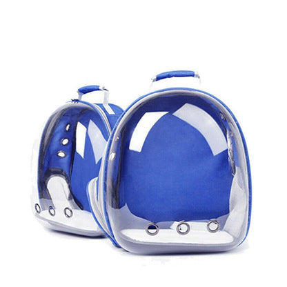 Pet Outdoor Carrier Backpack Cat Dog Puppy Travel Space Capsule Shoulder Bag - Pink