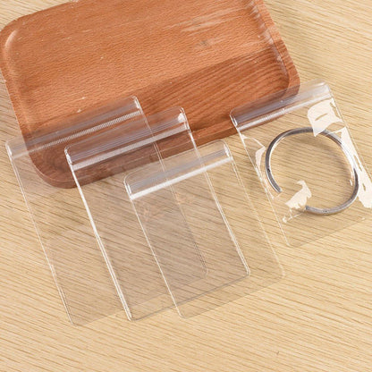 100pcs PVC Self-Sealing Jewelry Bags Anti-Oxidation Storage Dustproof Bags - 6*8cm