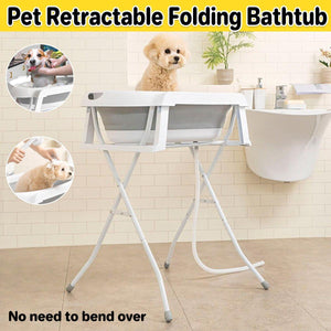 Pet Bath Tub Elevated Stand for Cats and Puppies Portable Bathing Tub for Pets - Factory Direct Shop