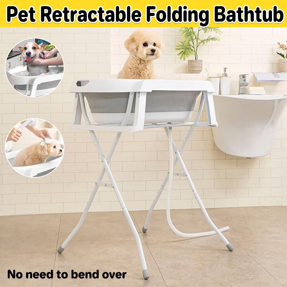 Pet Bath Tub Elevated Stand for Cats and Puppies Portable Bathing Tub for Pets - Factory Direct Shop