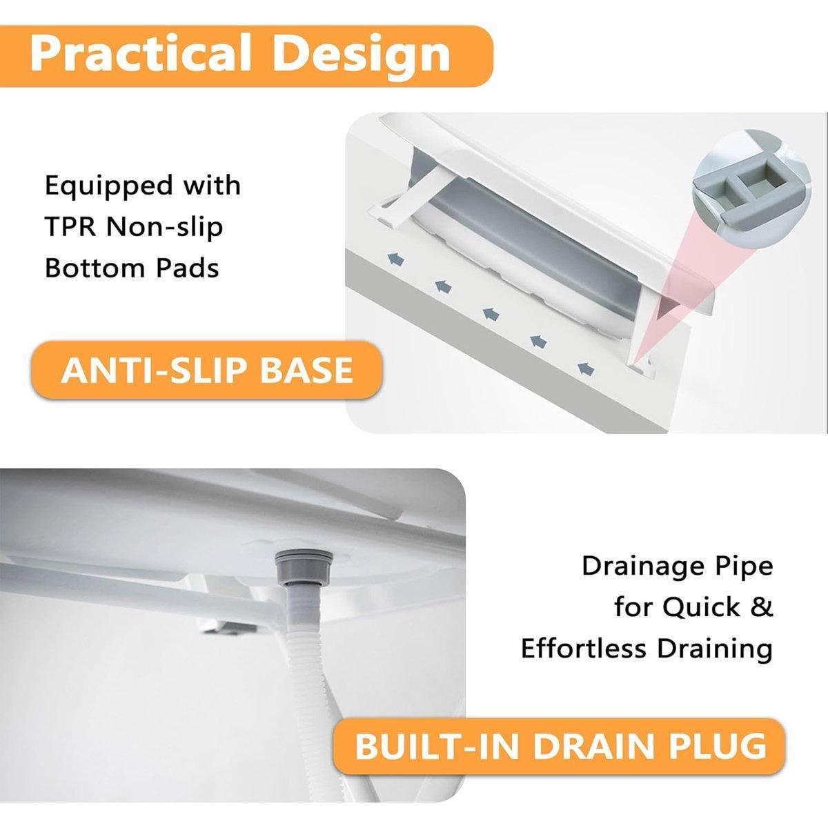 Pet Bath Tub Elevated Stand for Cats and Puppies Portable Bathing Tub for Pets - Factory Direct Shop