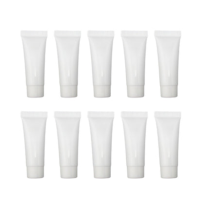 10x Soft Cosmetic Tubes for Face Wash Hand Cream Lotion Packaging Containers - 10ml