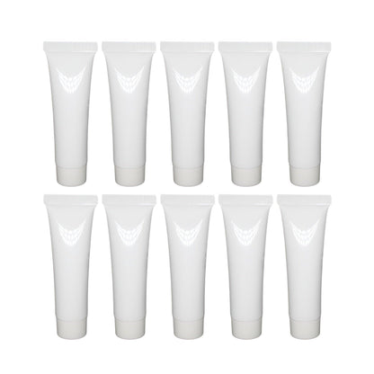 10x Soft Cosmetic Tubes for Face Wash Hand Cream Lotion Packaging Containers - 10ml