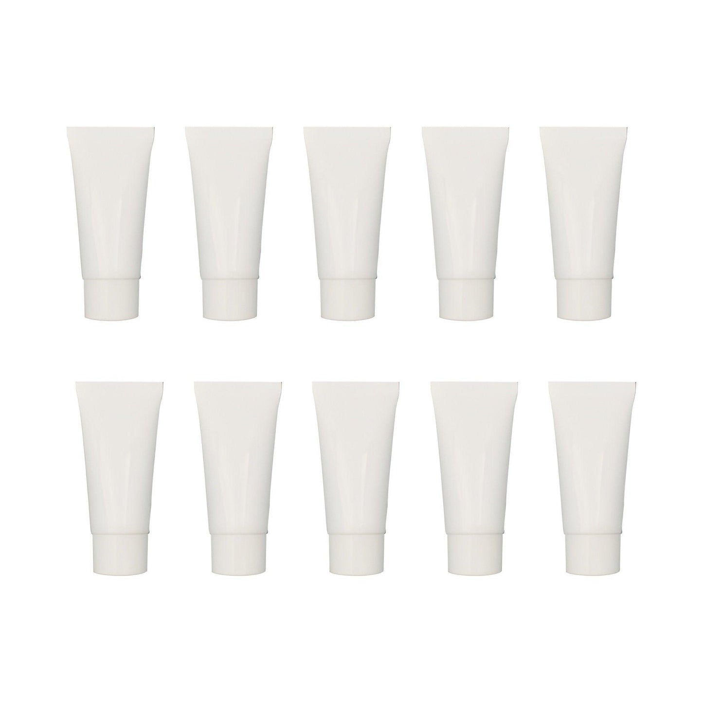 10x Soft Cosmetic Tubes for Face Wash Hand Cream Lotion Packaging Containers - 10ml