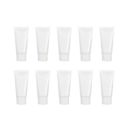 10x Soft Cosmetic Tubes for Face Wash Hand Cream Lotion Packaging Containers - 40ml