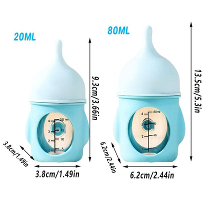 Silicone Pet Milk Feeding Bottle with Scale for Small Puppies and Kittens 20ml 80ml - 80ml - Pink - Factory Direct Shop