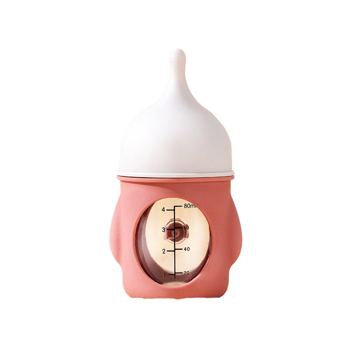 Silicone Pet Milk Feeding Bottle with Scale for Small Puppies and Kittens 20ml 80ml - 80ml - Pink - Factory Direct Shop