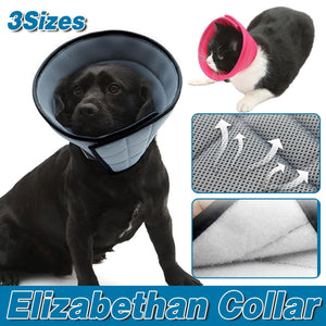 Elizabethan Collar Anti Licking Biting Pet Collar for Cats and Dogs Recovery Use - Grey - Size2 - Factory Direct Shop