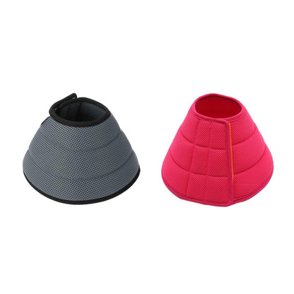 Elizabethan Collar Anti Licking Biting Pet Collar for Cats and Dogs Recovery Use - Grey - Size2 - Factory Direct Shop