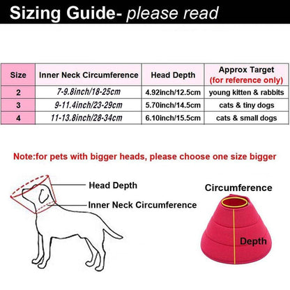 Elizabethan Collar Anti Licking Biting Pet Collar for Cats and Dogs Recovery Use - Grey - Size2 - Factory Direct Shop
