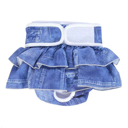 Pet Dog Diapers Female Pants Soft Breathable Underwear Reusable Sanitary Briefs - Mermaid - M - Factory Direct Shop