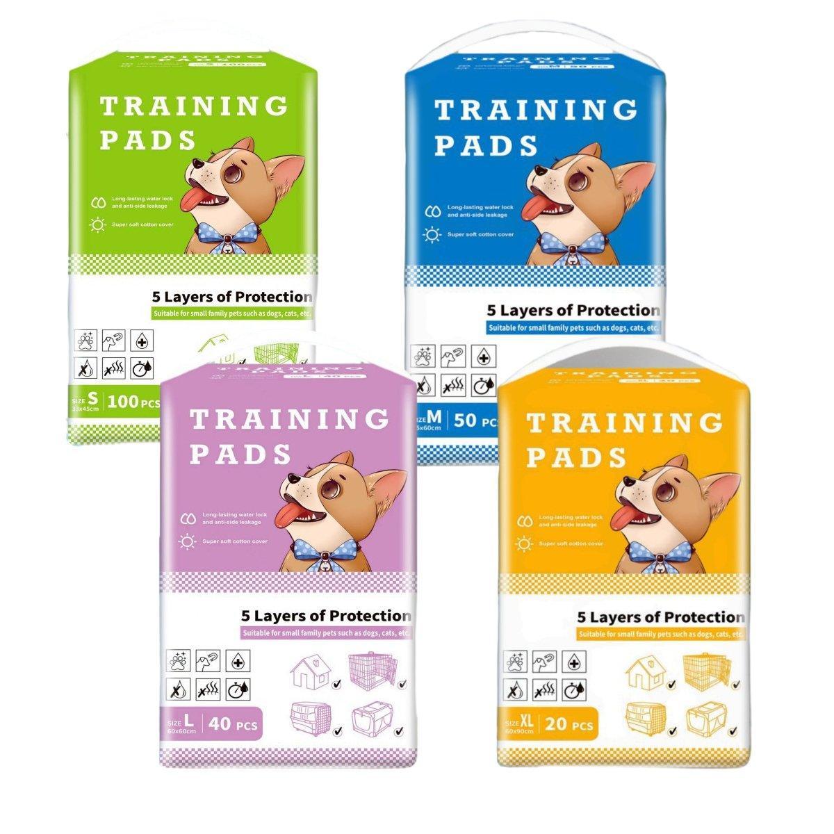 Large Puppy Dog Training Pads Pet Toilet Thickened Pee Pads Mat Indoor Absorbent - M ( 60*45cm) - 50PCS - Factory Direct Shop