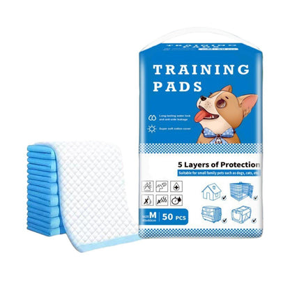 Large Puppy Dog Training Pads Pet Toilet Thickened Pee Pads Mat Indoor Absorbent - M ( 60*45cm) - 50PCS - Factory Direct Shop