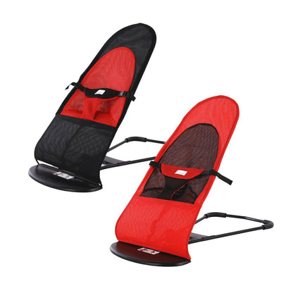 Pet Rocking Chair for Dogs Cats Foldable Pet Bed Portable Sleeping Lounger Chair - Red