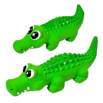 Pet Latex Toys Sounding Big Crocodile Dog Chew Toy Durable Playtime for Dogs - S - Factory Direct Shop