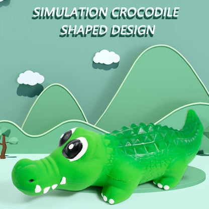 Pet Latex Toys Sounding Big Crocodile Dog Chew Toy Durable Playtime for Dogs - S - Factory Direct Shop
