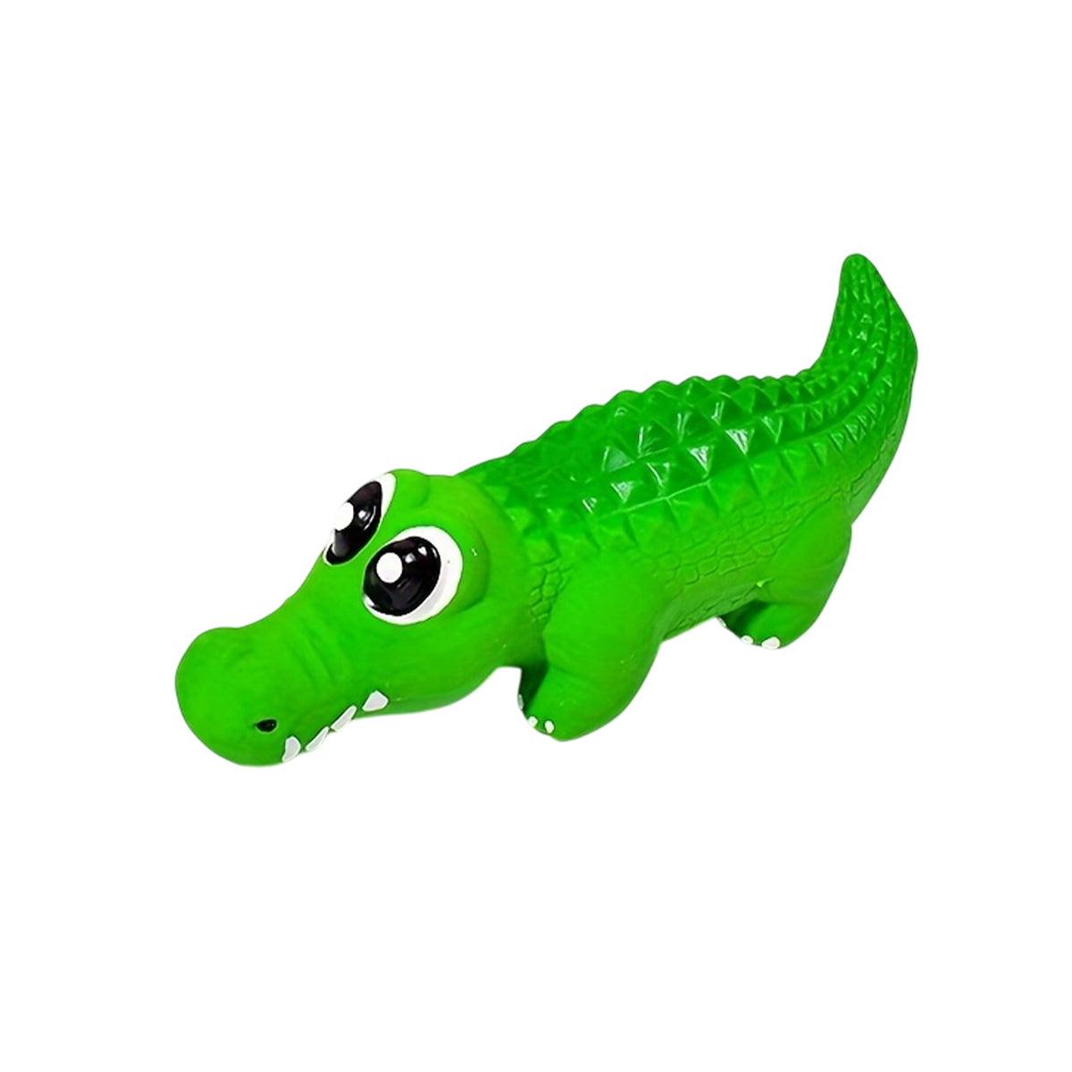 Pet Latex Toys Sounding Big Crocodile Dog Chew Toy Durable Playtime for Dogs - S - Factory Direct Shop