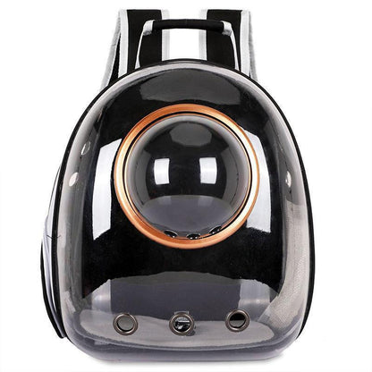Travel Space Capsule Dog Cat Bag Breathable Outdoor Pet Backpack Carrier - Grey