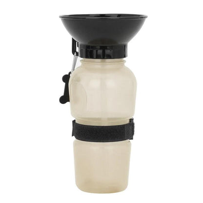 500Ml Dog Cat Water Drinking Bottle Detachable Travel Cup Portable Pet Feeder - Grey