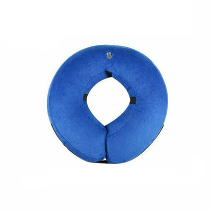 Blue Pet Dog Inflatable Soft Healing Collar Cone Wound Medical Cat Protective Jackets - S (22*23CM) - Factory Direct Shop