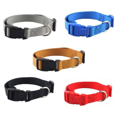 XS Size Dog Puppy Pet Collar Adjustable Nylon Toy Pink Blue Red Black - Yellow - Factory Direct Shop