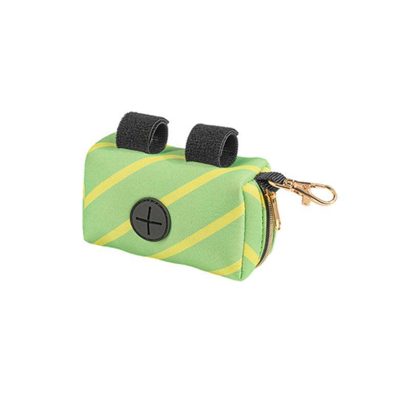 Pet Pouch Dog Poop Bag Container Dispenser Puppy Pick-Up Poo Waste Bags Holder - Purple