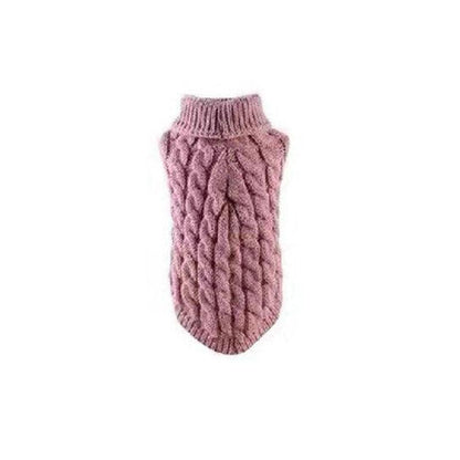 Puppy Dog Jumper Winter Warm Knitted Sweater Pet Clothes Small Dogs Coat Thermal M Size - Black