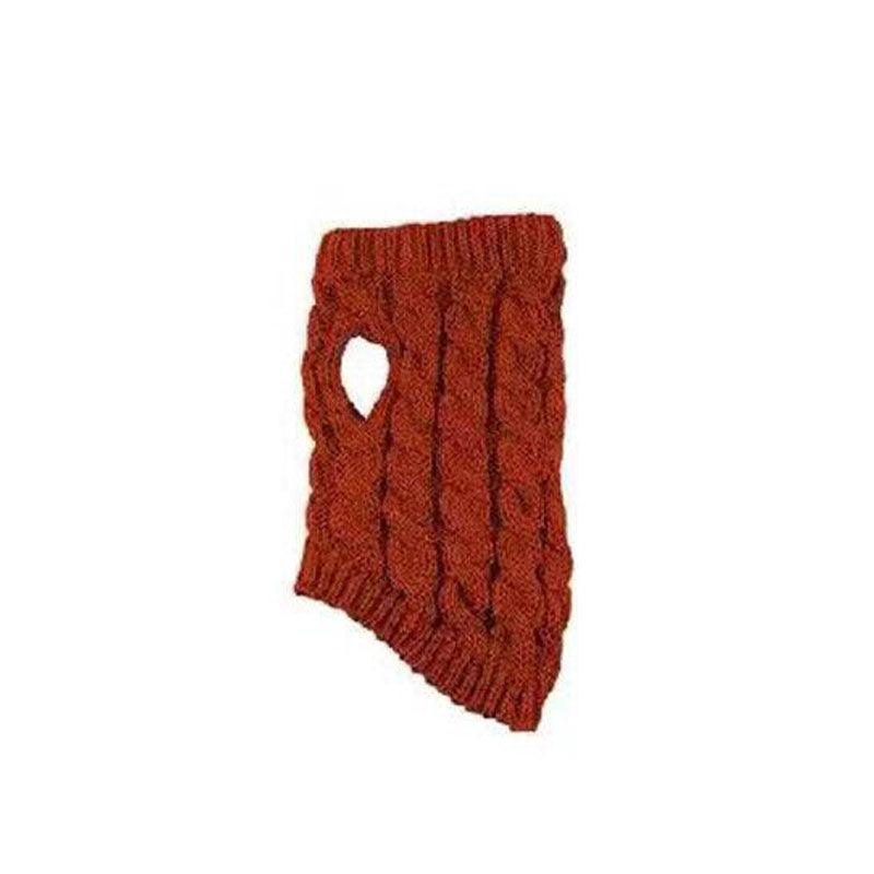 Puppy Dog Jumper Winter Warm Knitted Sweater Pet Clothes Small Dogs Coat Thermal L Size - Blue