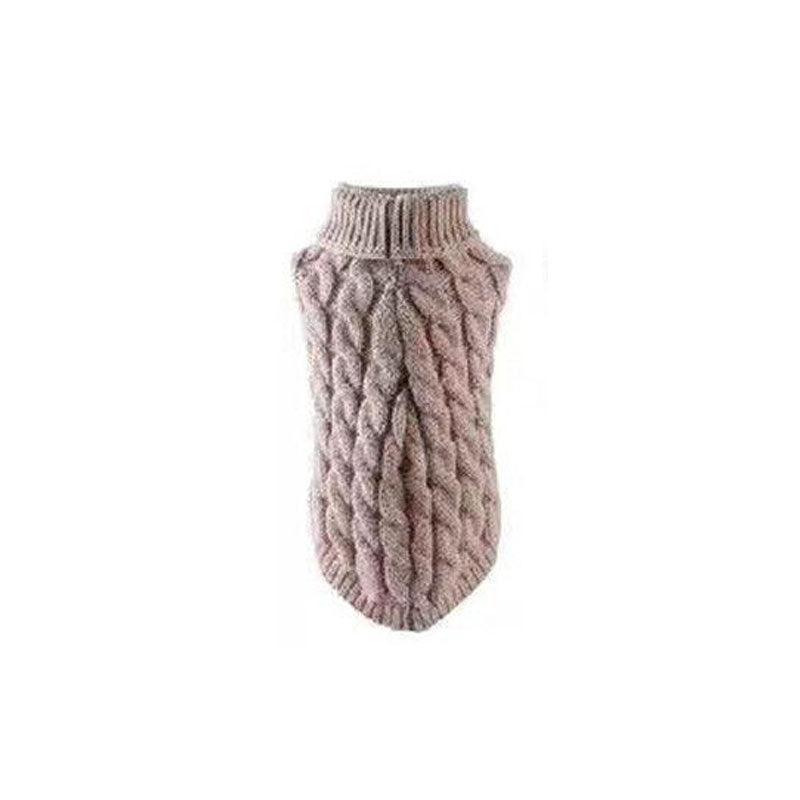 Puppy Dog Jumper Winter Warm Knitted Sweater Pet Clothes Small Dogs Coat Thermal M Size - Blue