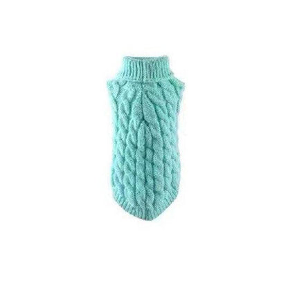 Puppy Dog Jumper Winter Warm Knitted Sweater Pet Clothes Small Dogs Coat Thermal L Size - Leather Pink