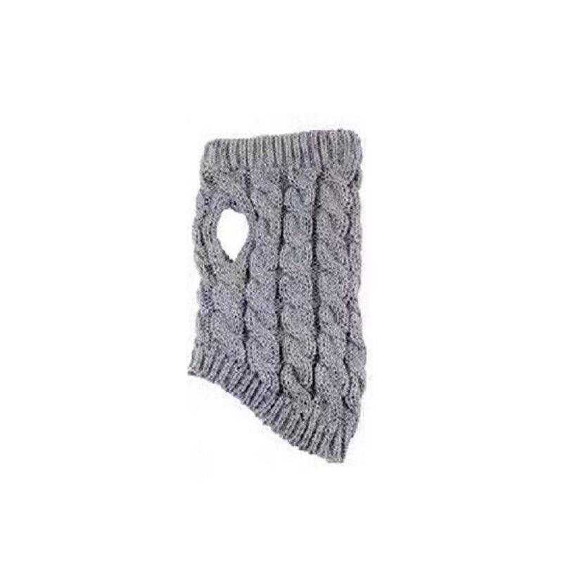 Puppy Dog Jumper Winter Warm Knitted Sweater Pet Clothes Small Dogs Coat Thermal L Size - Pink