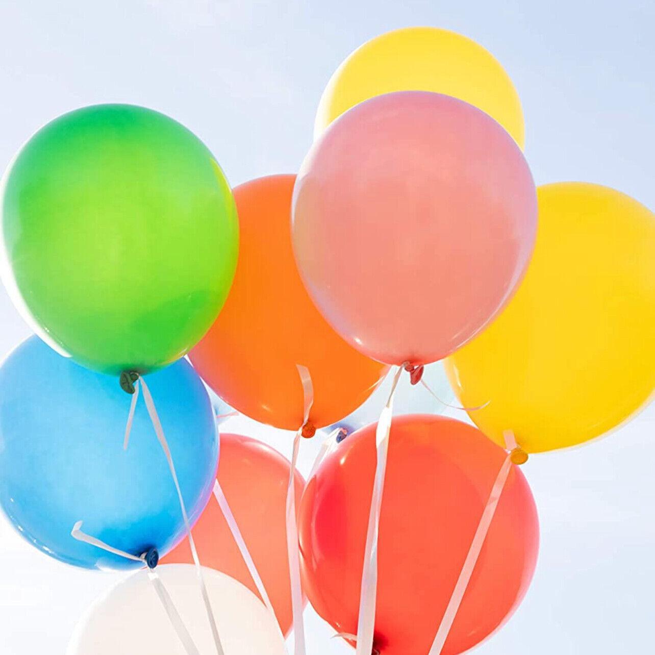 100PCS 10 Inch Latex Balloons Party Decorations Birthday Wedding Balloon Solid Colour - Coral