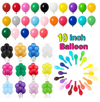 100PCS 10 Inch Latex Balloons Party Decorations Birthday Wedding Balloon Solid Colour - Light Green