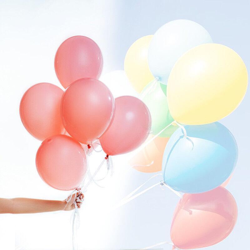 100PCS 10 Inch Latex Balloons Party Decorations Birthday Wedding Balloon Solid Colour - Light Rose