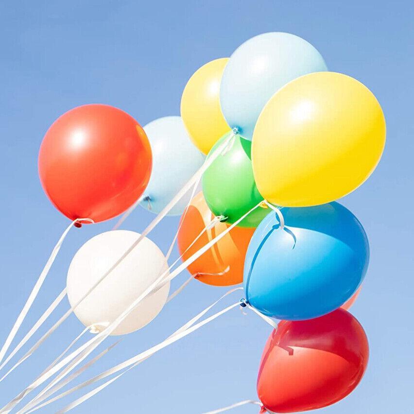 100PCS 10 Inch Latex Balloons Party Decorations Birthday Wedding Balloon Solid Colour - Silver