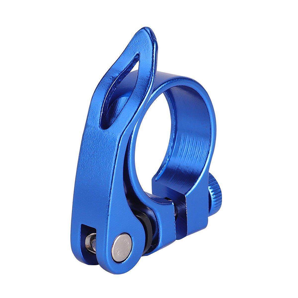 Quick Release Bicycle Seat Tube Clamp Multi Color Lever Lock Cycling Accessories - Golden-3-4