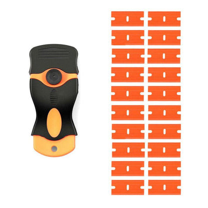 Plastic Razor Blade Scraper or Replacement Blades 10/20/30/50/100PCS Cleaning Tool - 1X Plastic Scraper