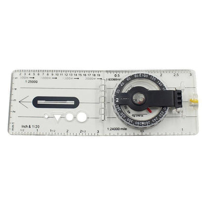 Baseplate Pocket Compass Military Orienteering Hiking Camping Maps Lensatic Army