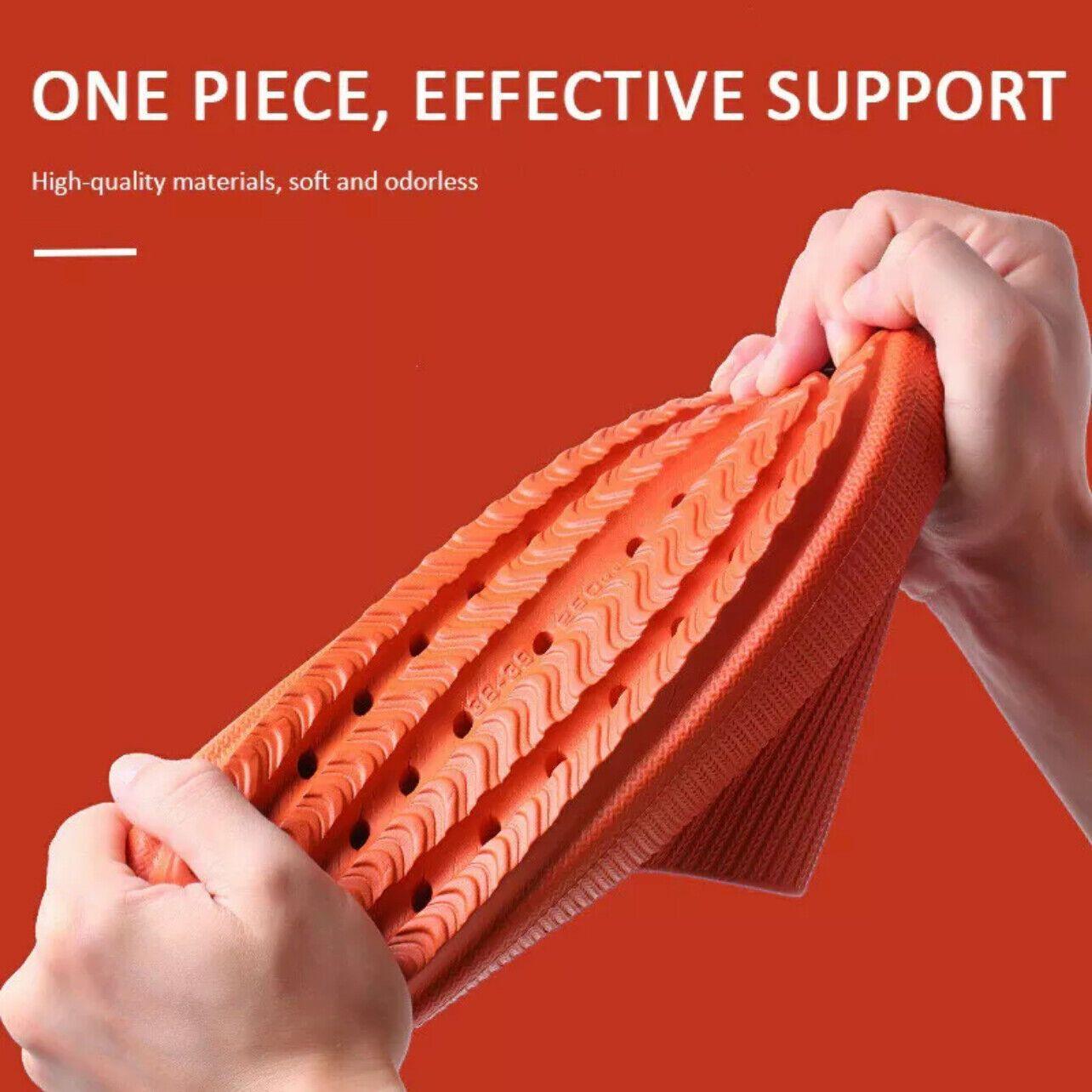 Ultra-Soft Pillow Slides EVA Slippers for Indoor Outdoor Use – Thick Anti-Slip Sole - Orange 38-39
