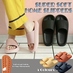 Ultra-Soft Pillow Slides EVA Slippers for Indoor Outdoor Use – Thick Anti-Slip Sole - Pink 36-37