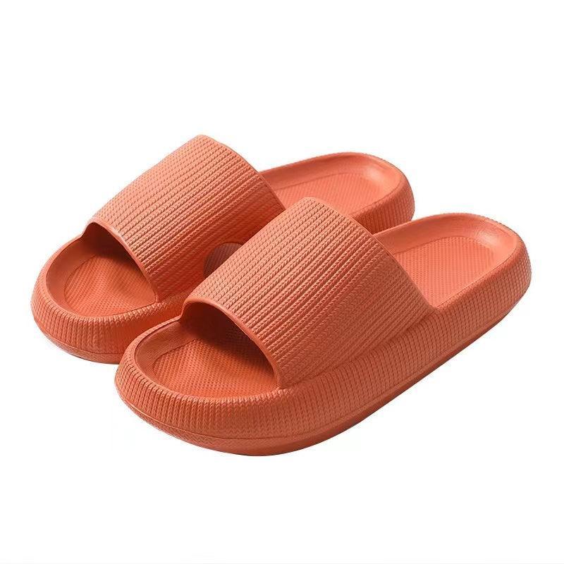Ultra-Soft Pillow Slides EVA Slippers for Indoor Outdoor Use – Thick Anti-Slip Sole - Pink 38-39