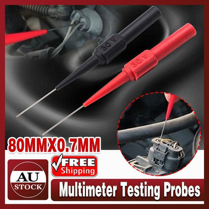 4PCS Multimeter Testing Lead Fluke Extention Back Probes Sharp Needles Micro Pins