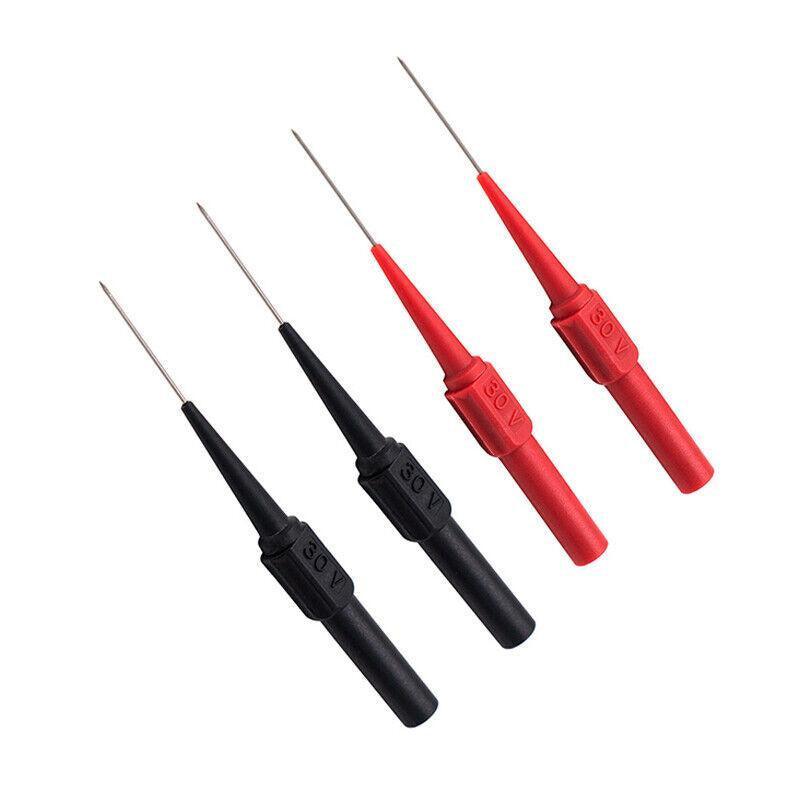 4PCS Multimeter Testing Lead Fluke Extention Back Probes Sharp Needles Micro Pins