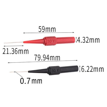 4PCS Multimeter Testing Lead Fluke Extention Back Probes Sharp Needles Micro Pins