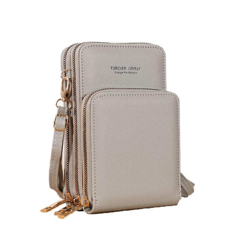 Women Crossbody Phone Purse Touch Screen Bag Rfid Blocking Wallet Shoulder Strap - Black