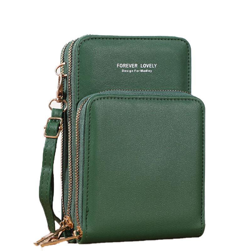 Women Crossbody Phone Purse Touch Screen Bag Rfid Blocking Wallet Shoulder Strap - Black
