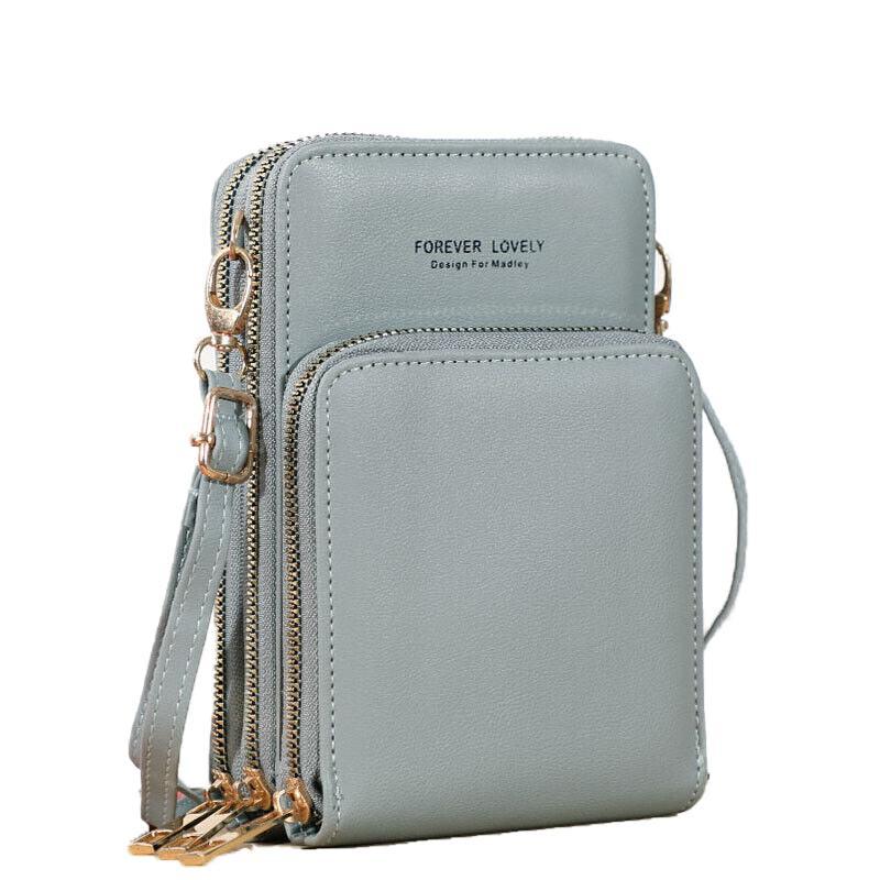 Women Crossbody Phone Purse Touch Screen Bag Rfid Blocking Wallet Shoulder Strap - Black
